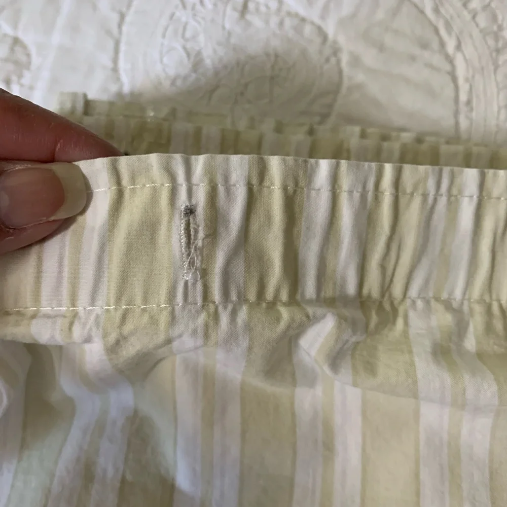 Simply shabby chic Striped Fabric shower curtain